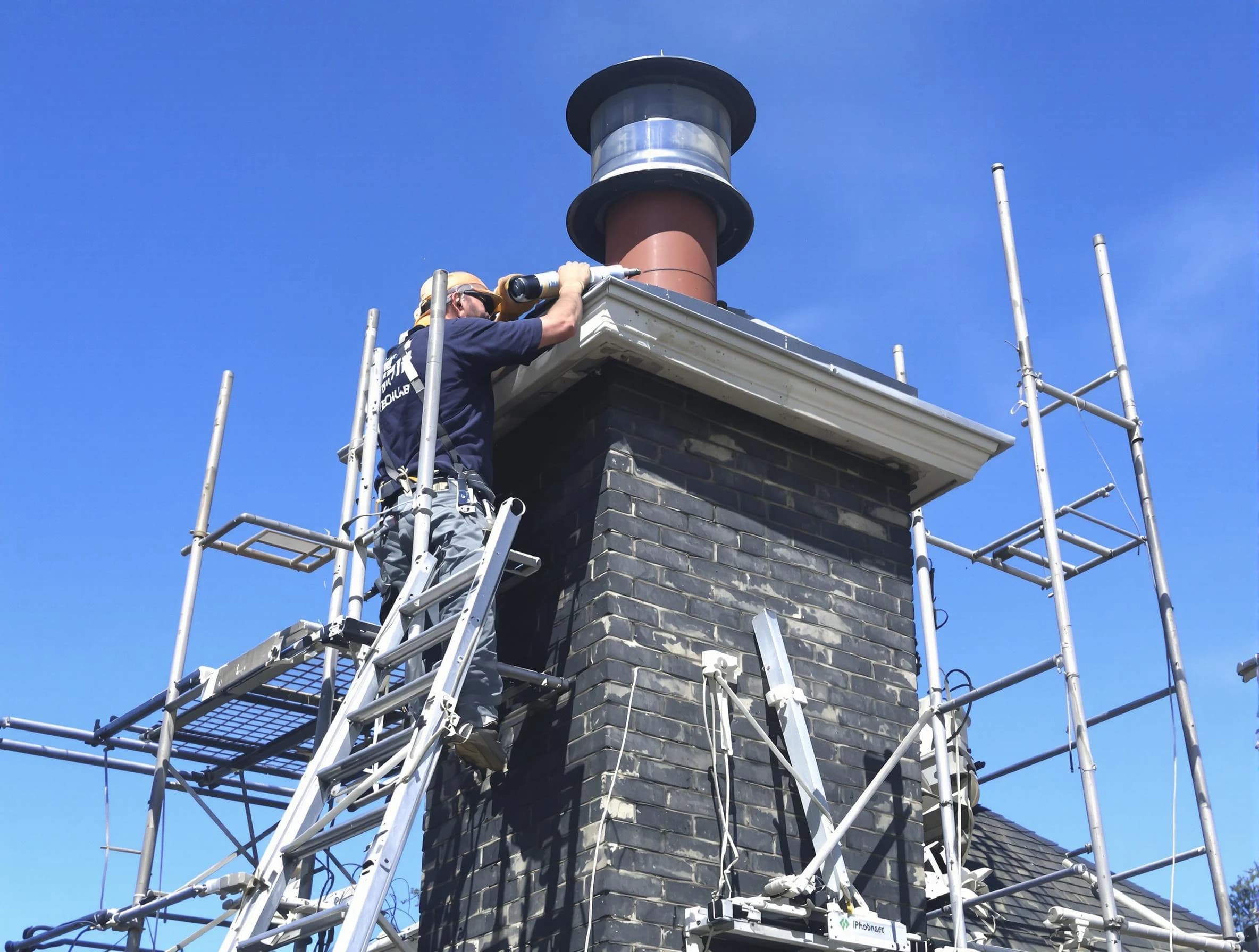 Sturdy chimney crown finished by Edgewood Chimney Sweep in Edgewood, NM