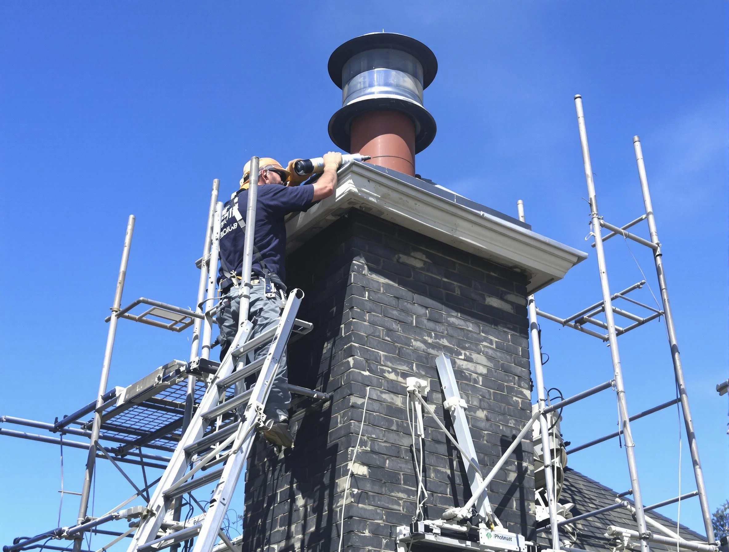 Sturdy chimney crown finished by Edgewood Chimney Sweep in Edgewood, NM
